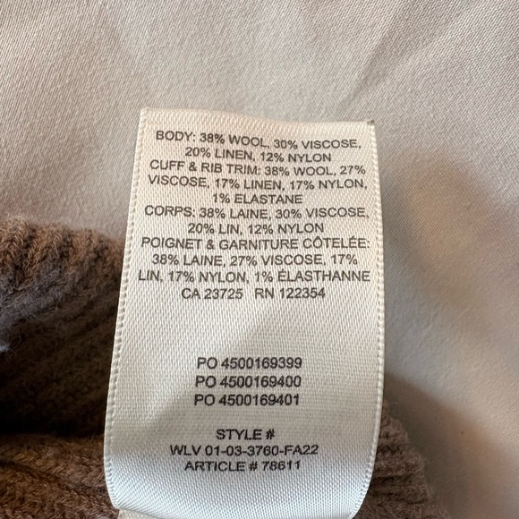 Babaton Taupe Ribbed Button-Front Cardigan - Picture 4 of 5